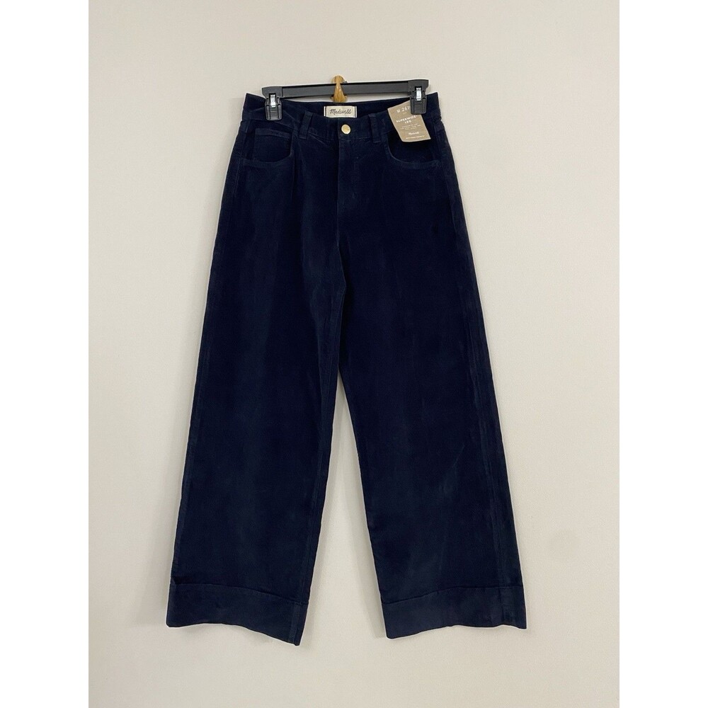 Madewell Womens Superwide-Leg Trousers jean in Velvet NWT Size 23